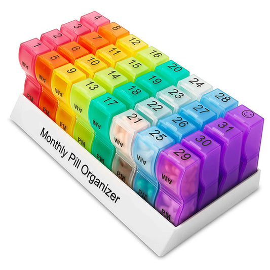 32-grid PP Plastic Pill Box Large-capacity Packaging In January